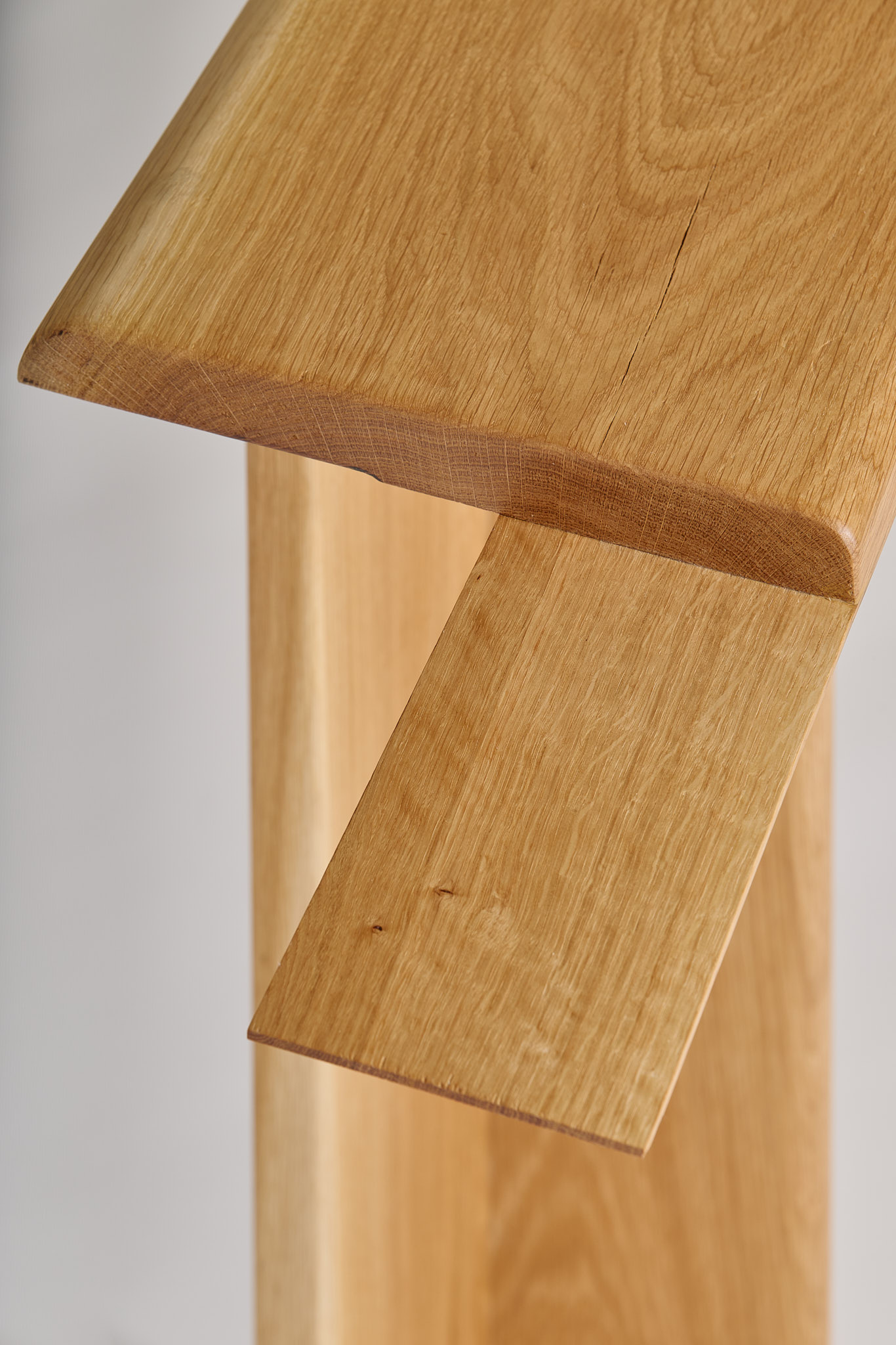 Detail of Console by Sanghyeok Lee, oak 