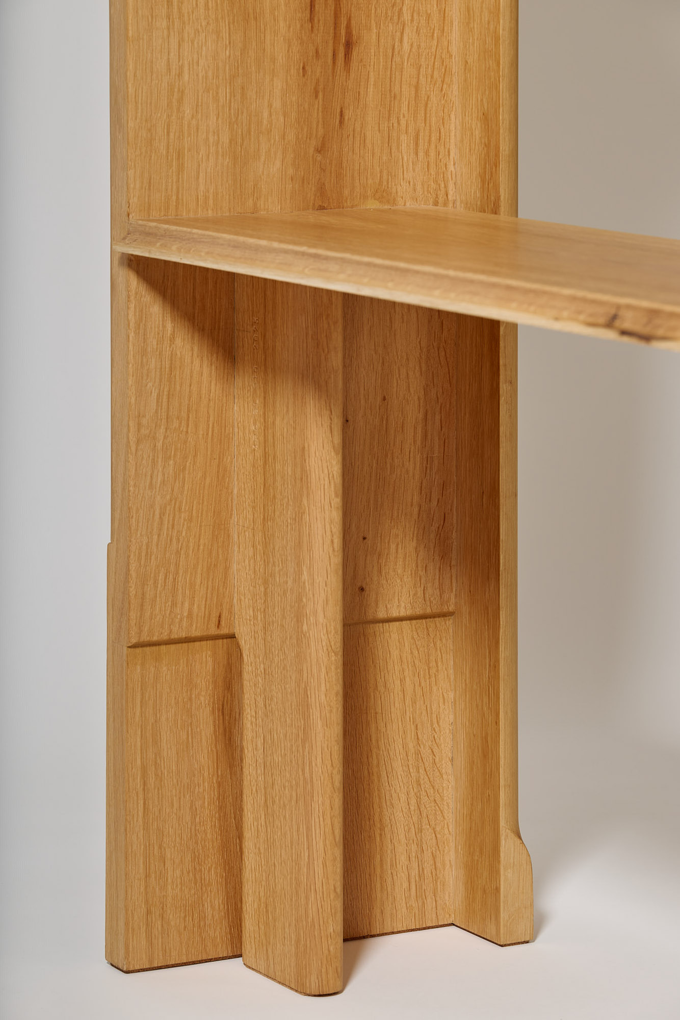 Detail of Shelf by Sanghyeok Lee, oak