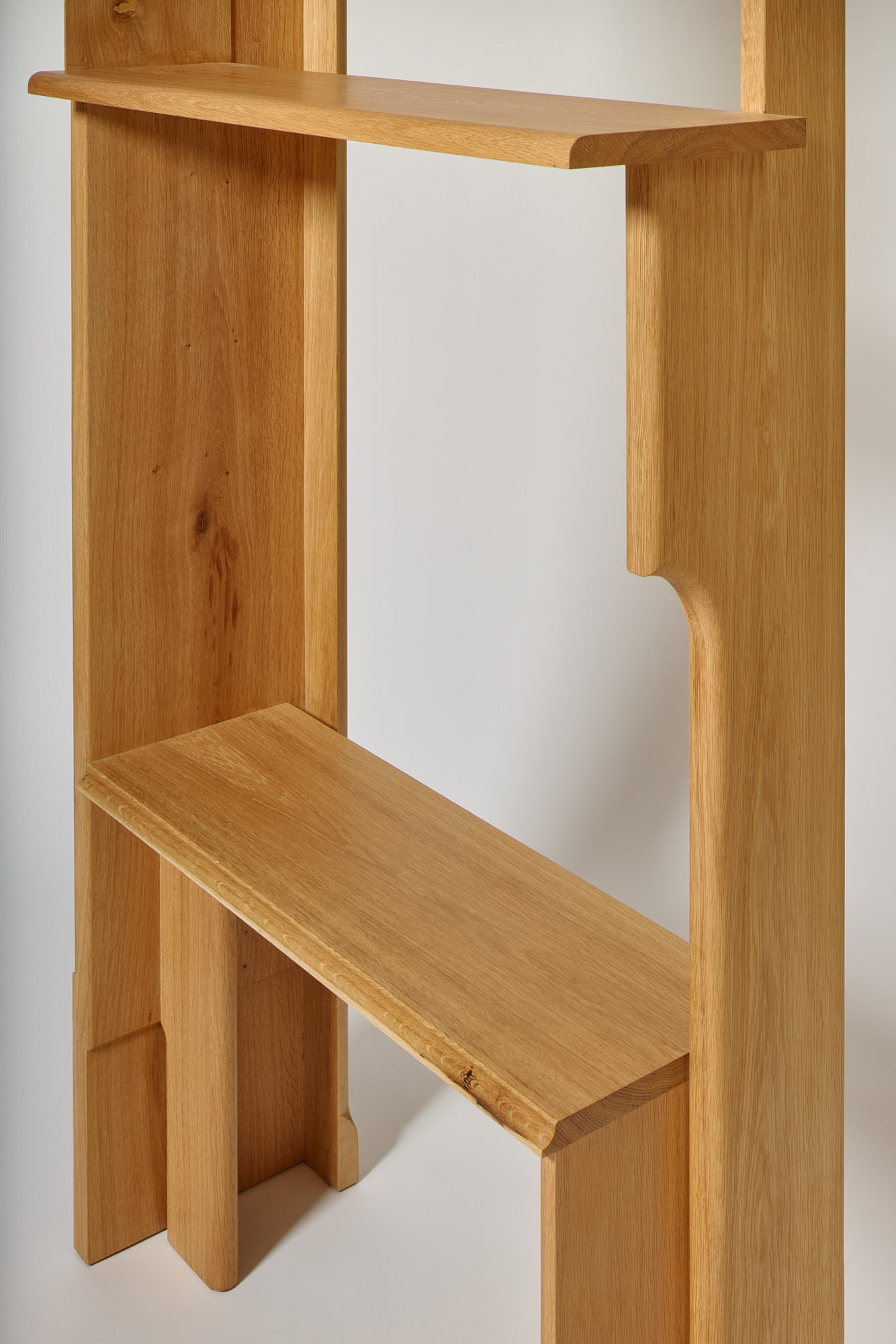 Detail of Shelf by Sanghyeok Lee, oak