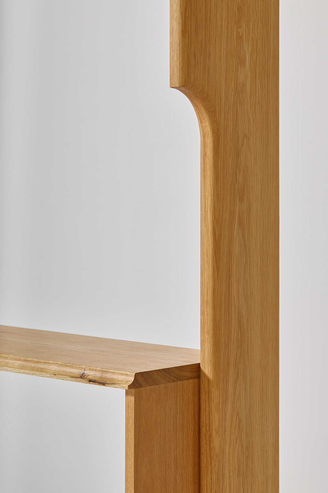 Detail of Shelf by Sanghyeok Lee, oak