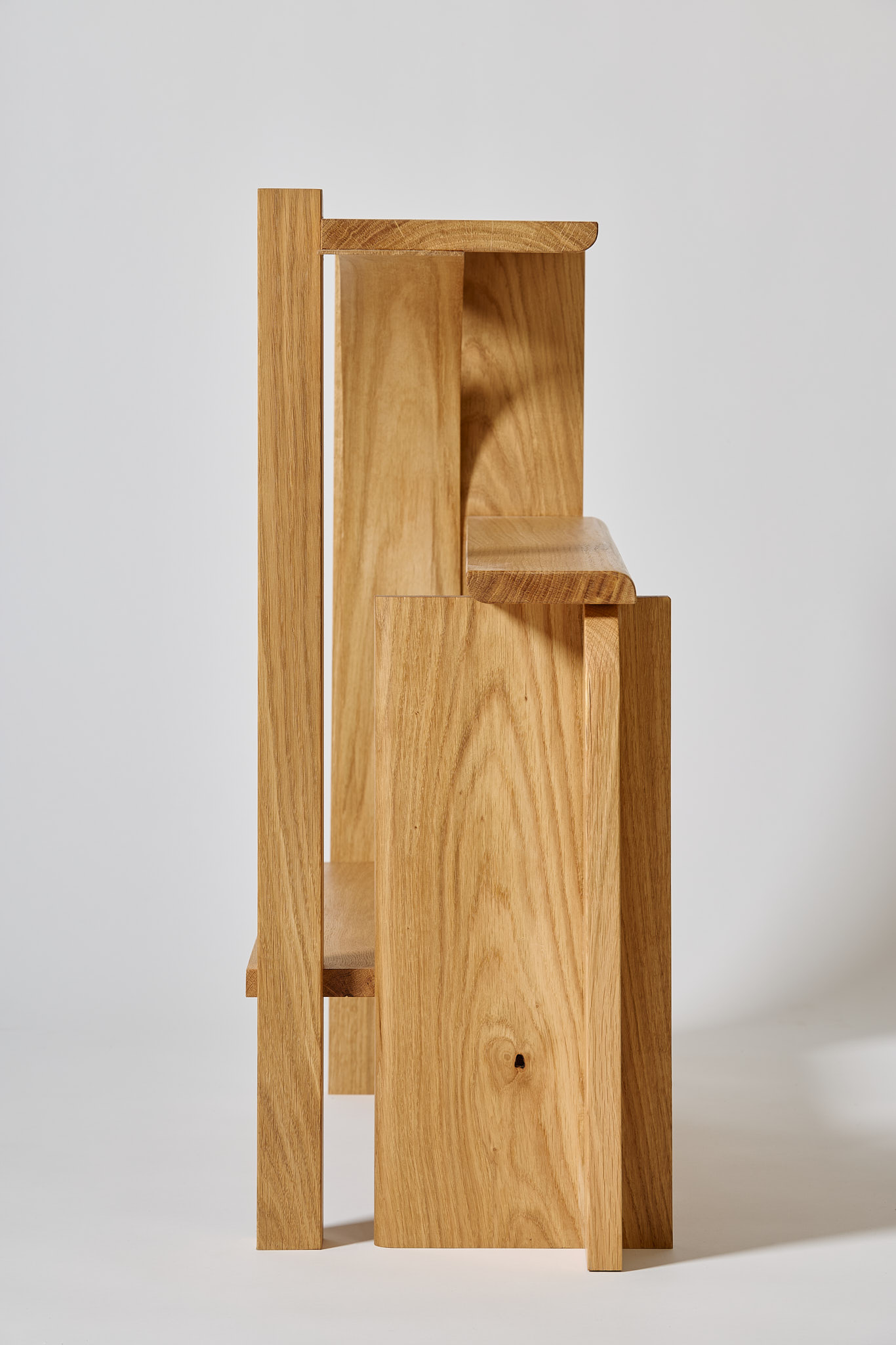 Detail of Shelf Midi by Sanghyeok Lee, oak 