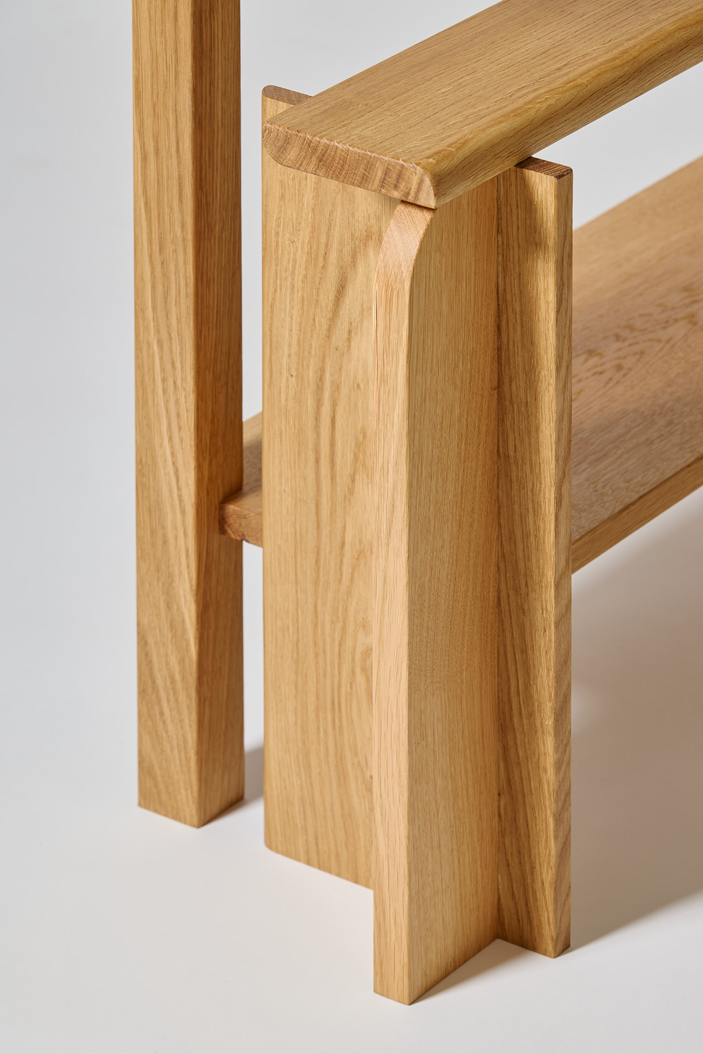 Detail of Shelf Midi by Sanghyeok Lee, oak 