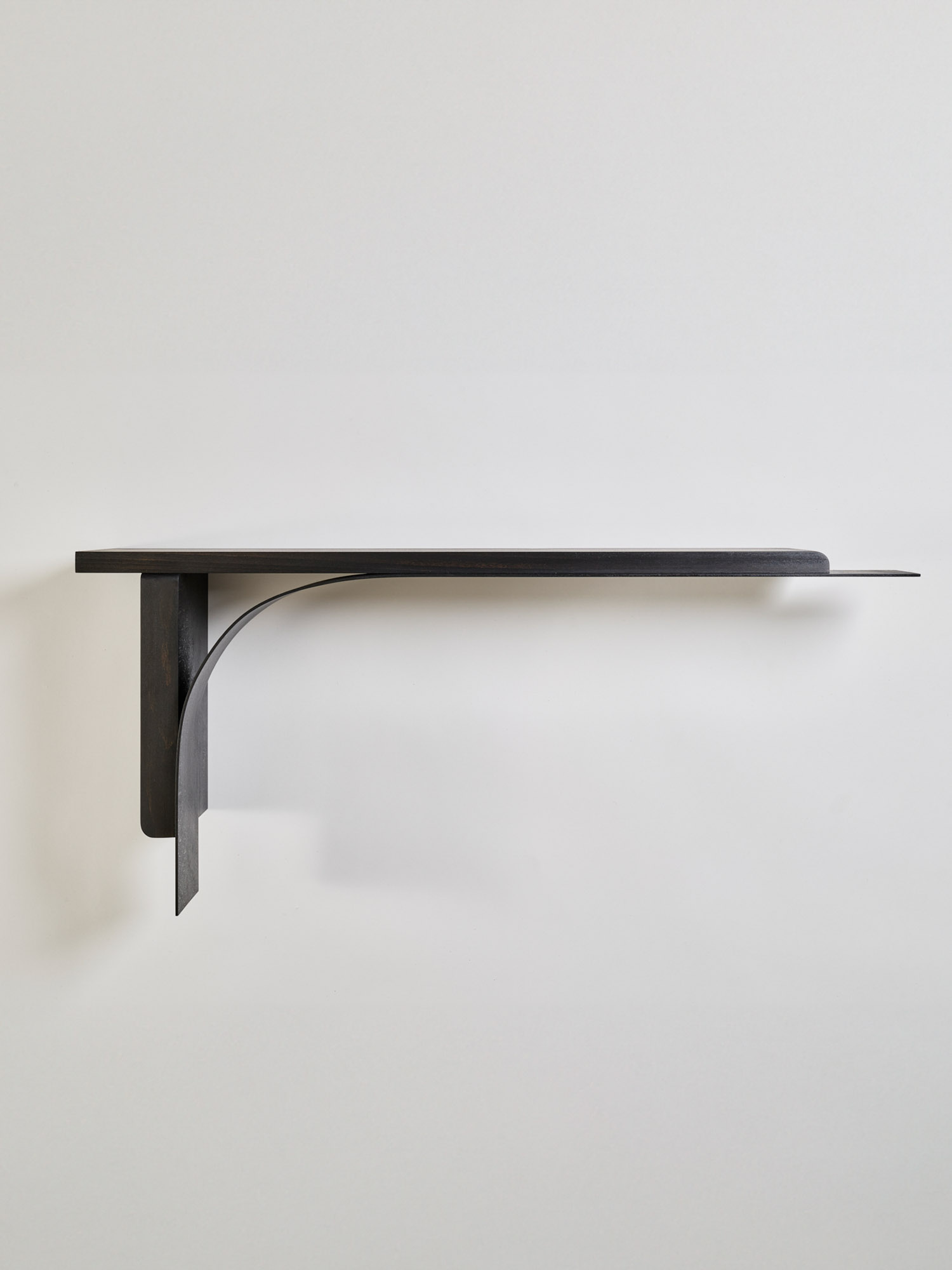 Shelf Single by Sanghyeok Lee, beech, stained 