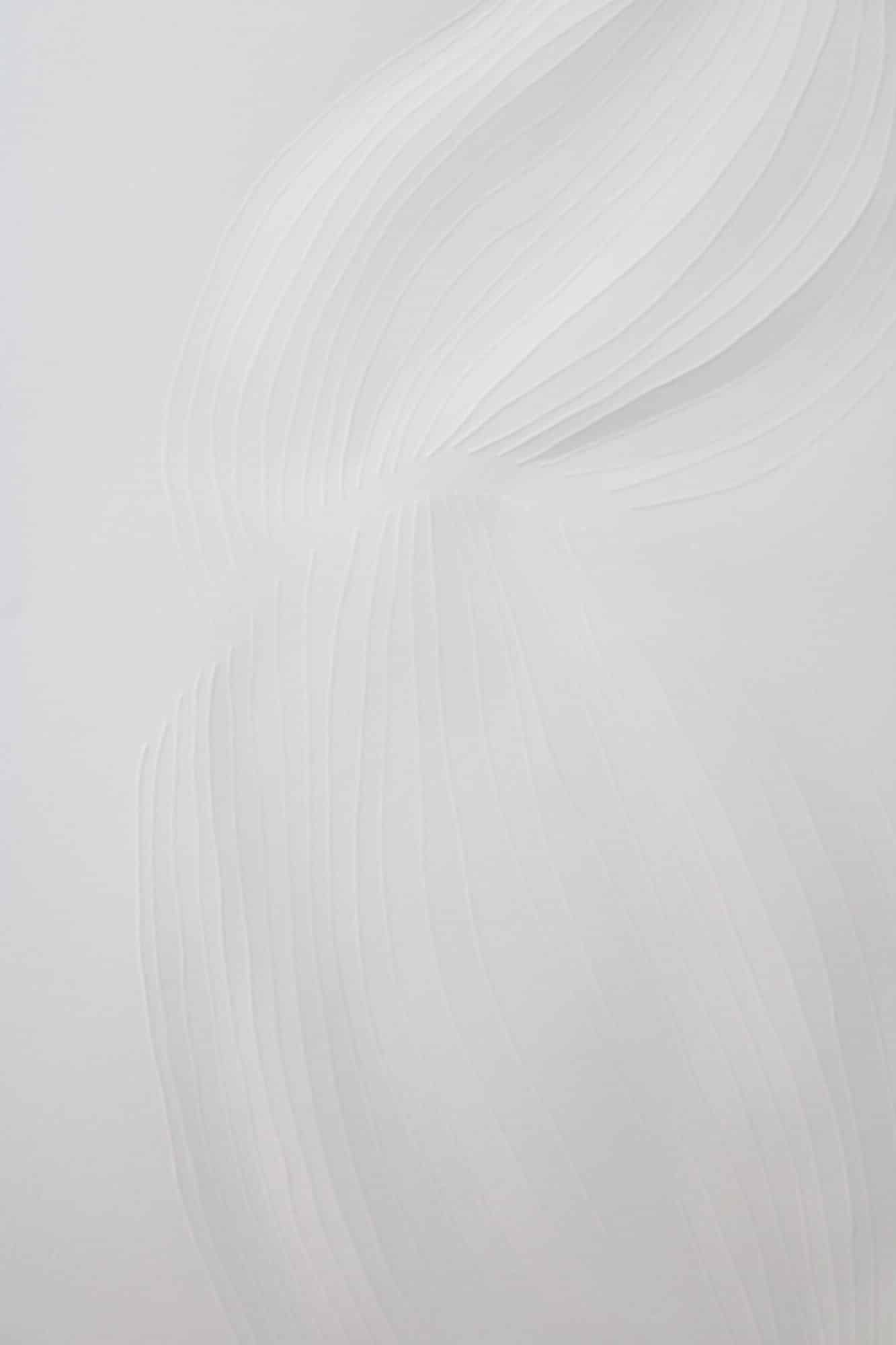 Detail of Spur I by Myriam Perrot, embossed Hahnemühle paper, 2021/2022