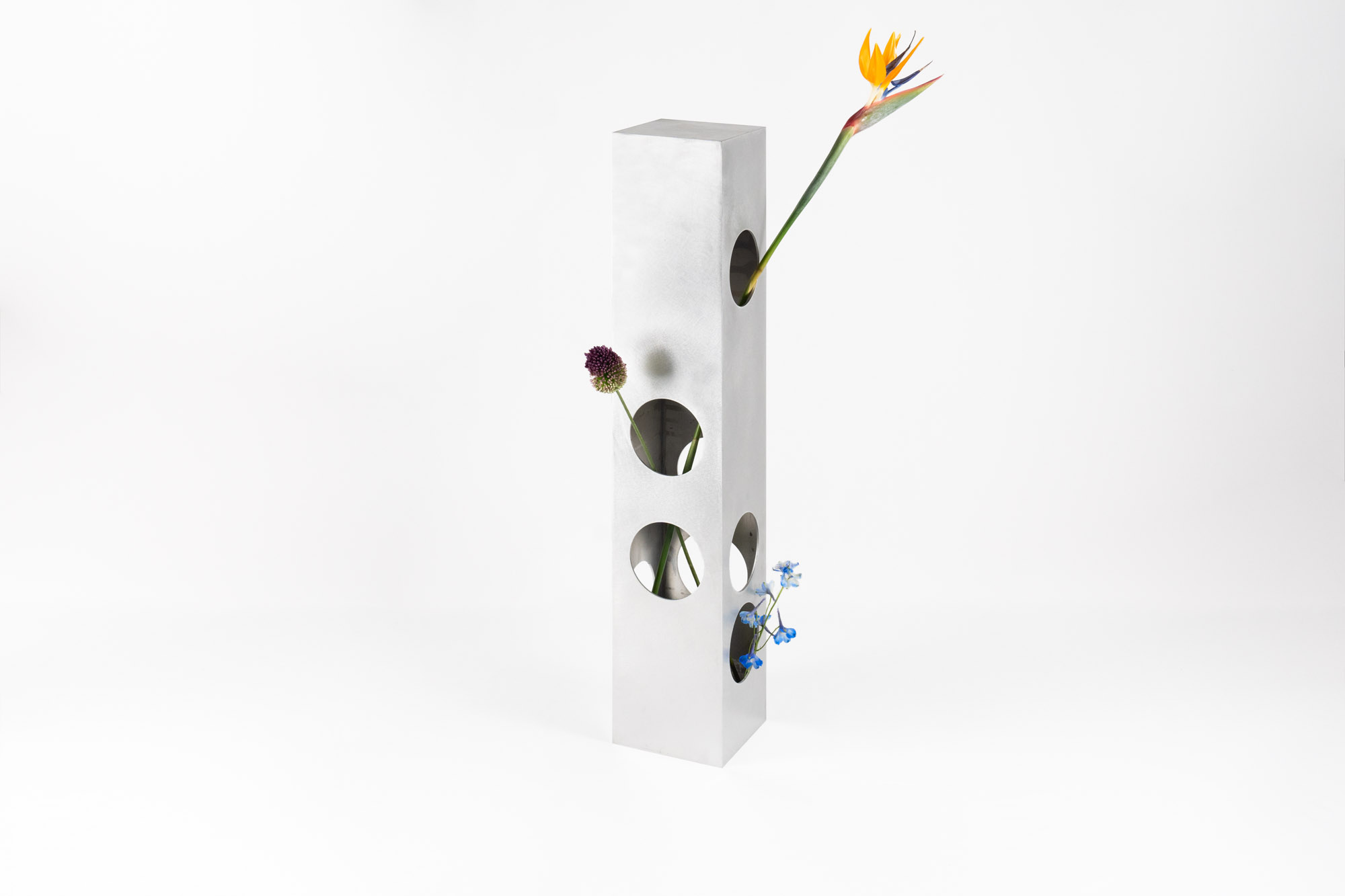Tower Vase by Gonzalez Haase AAS, aluminium 