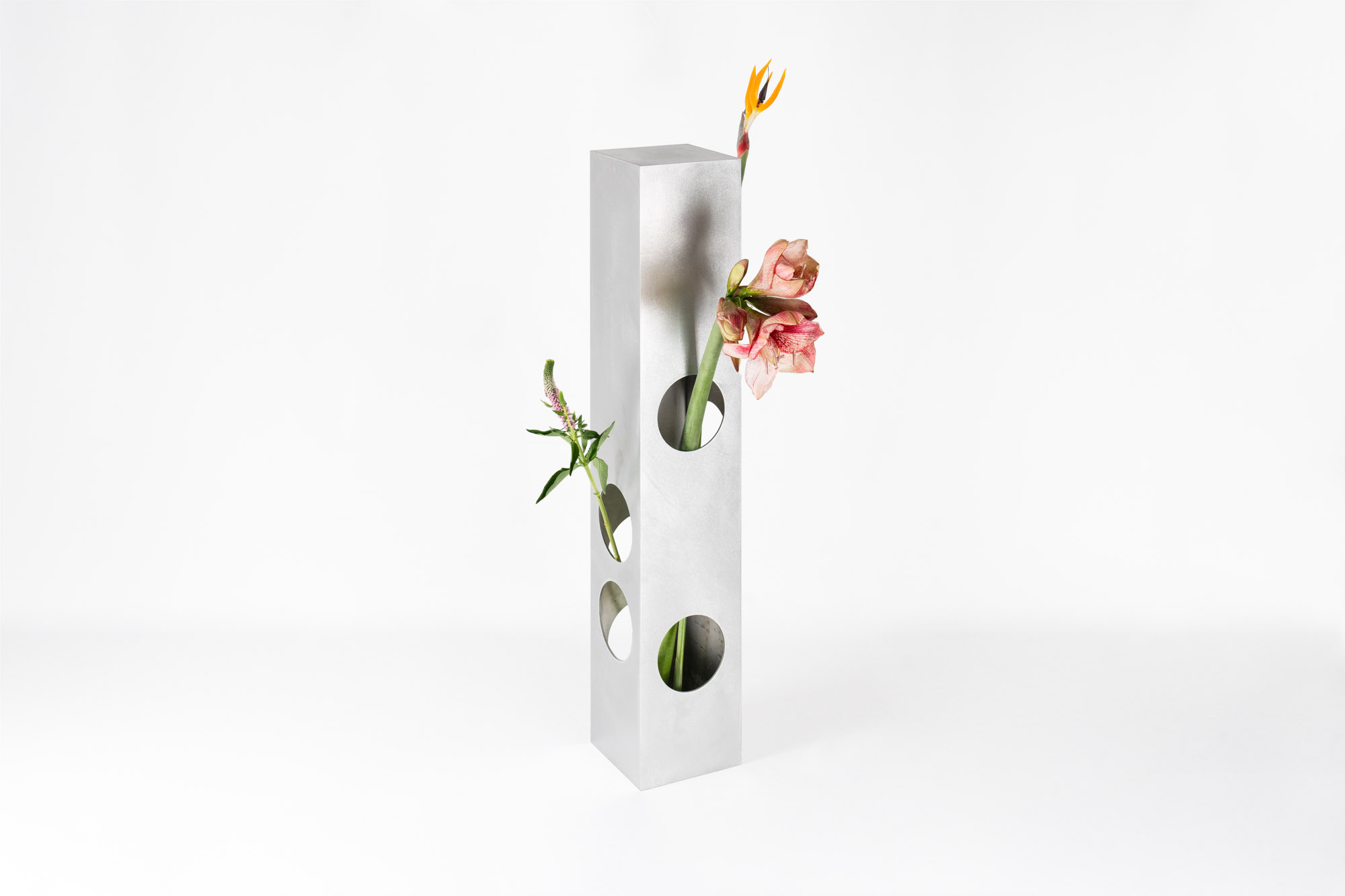 Tower Vase by Gonzalez Haase AAS, aluminium 