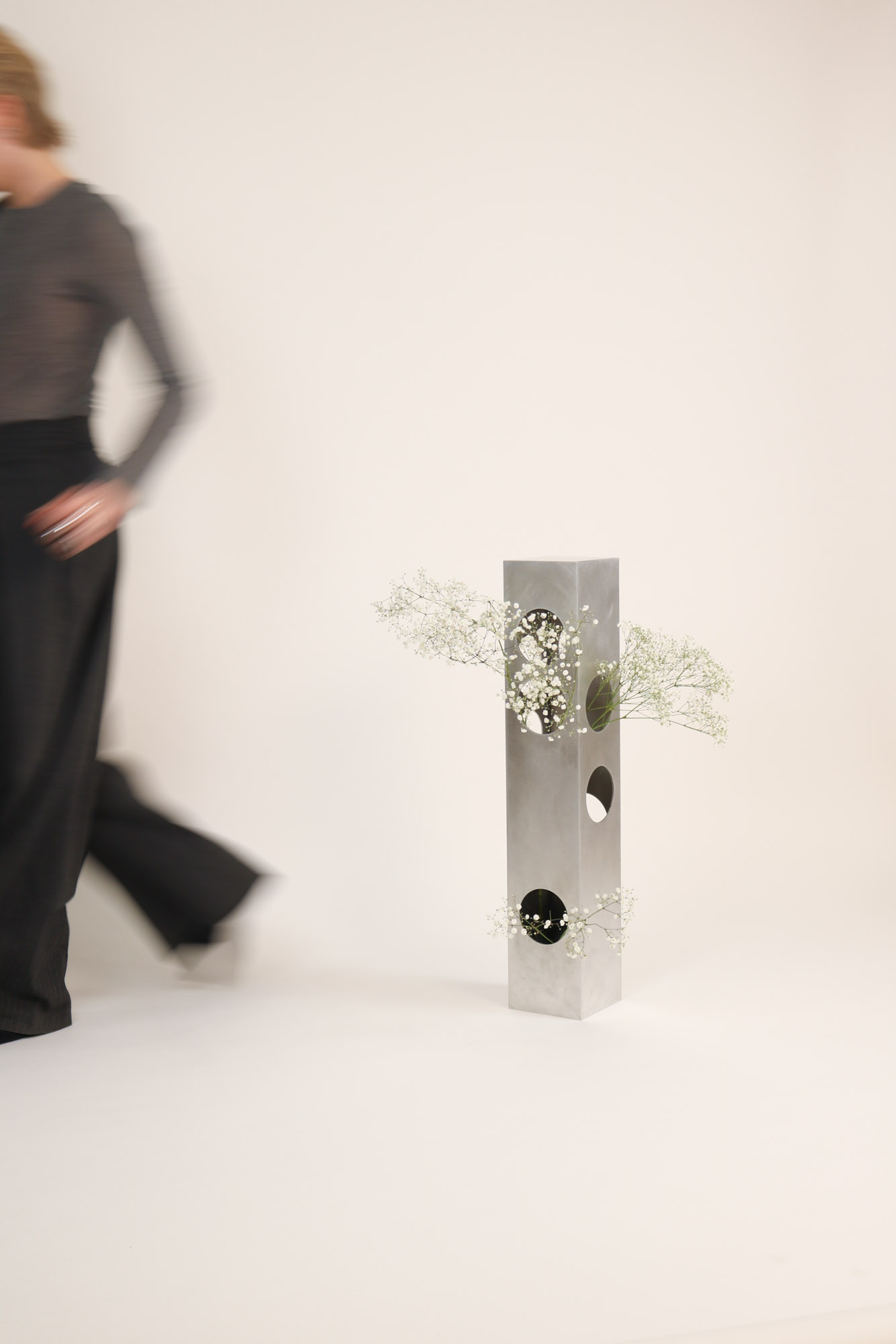 Tower Vase by Gonzalez Haase AAS, aluminium 