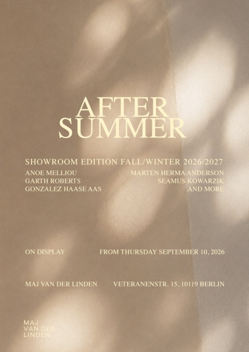 Poster for the exhibition AFTER SUMMER