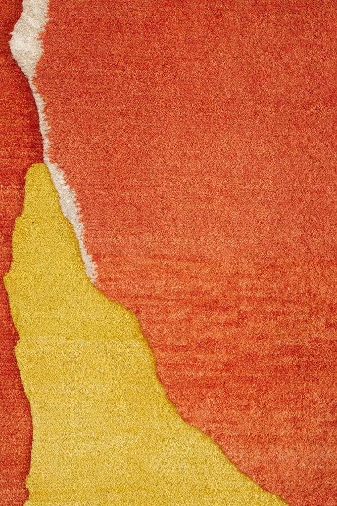Detail of Rhizomes 1 Colourful by Maison Rhizomes and Charlotte Culot showing textile surface
