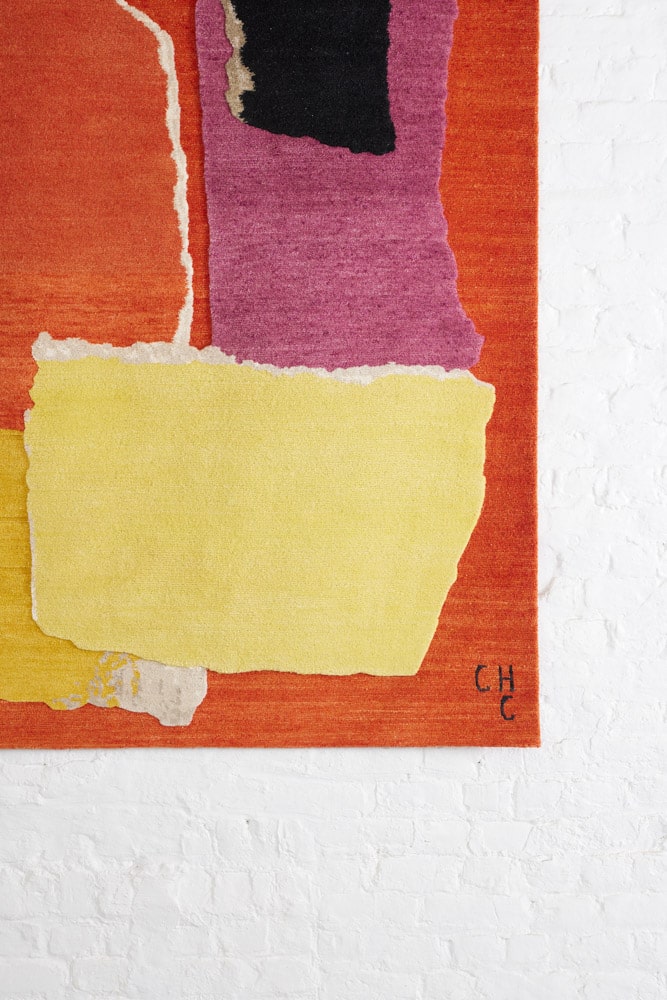 Detail of Rhizomes 1 Colourful by Maison Rhizomes and Charlotte Culot showing textile surface