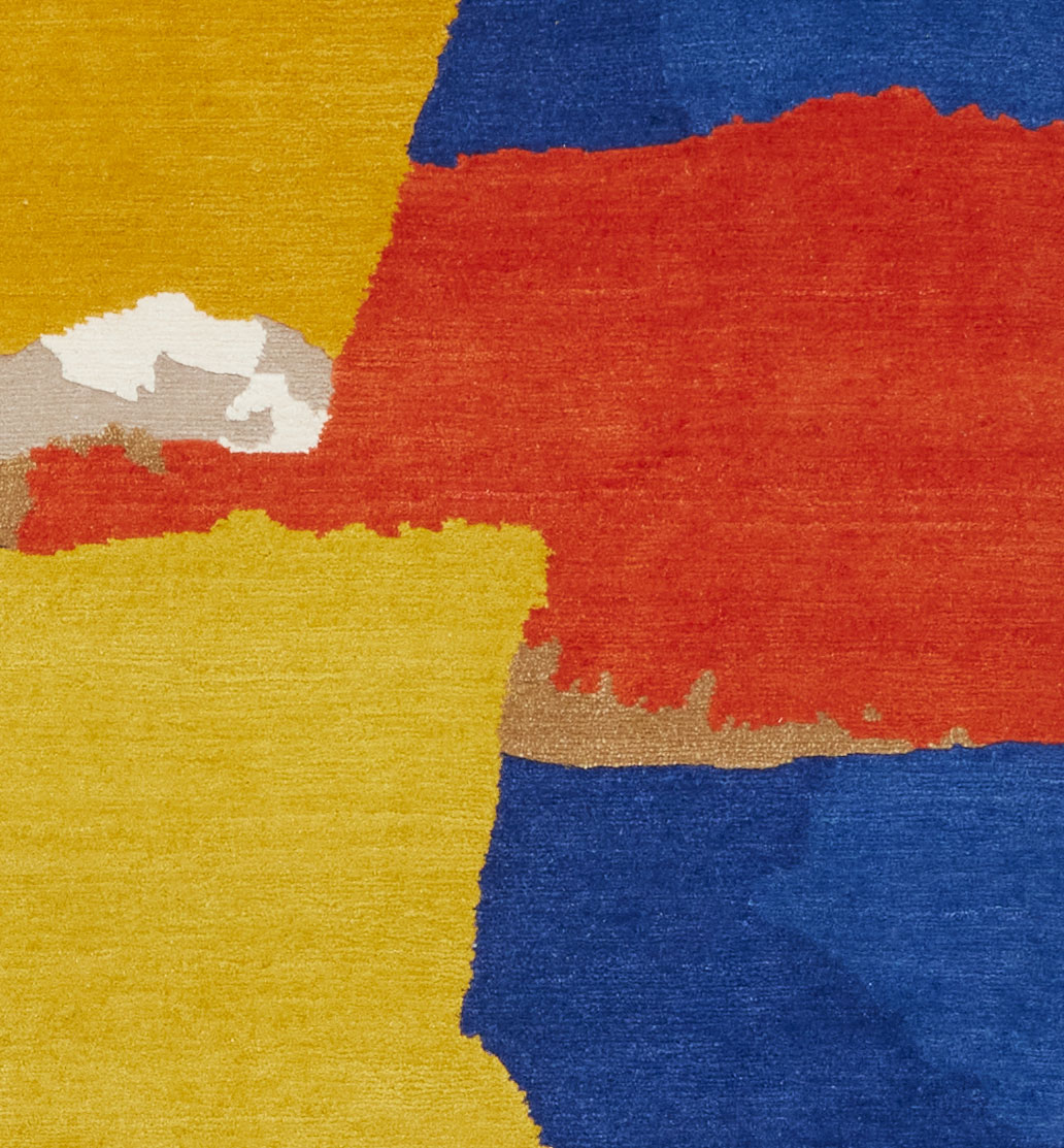Detail of Rhizomes 5 Colourful by Maison Rhizomes and Charlotte Culot showing textile surface 