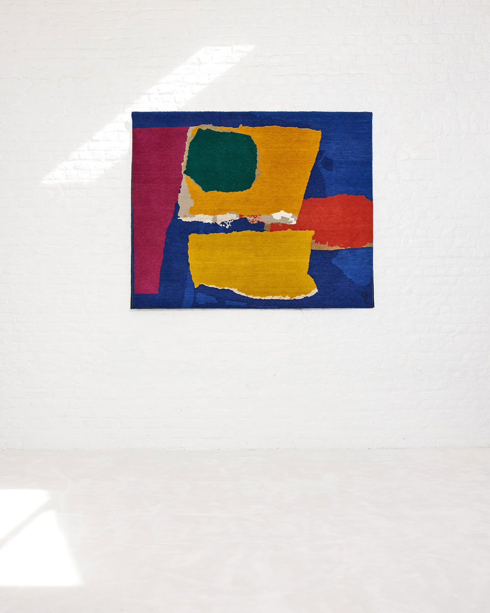 Rhizomes 5 Colourful by Maison Rhizomes and Charlotte Culot, textile art rug 
