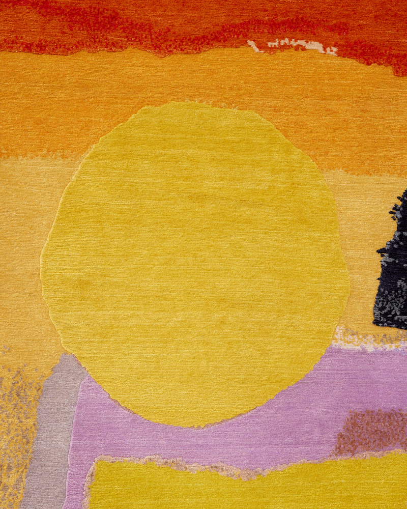 Detail of Rhizomes 6 Pomme D'Or by Maison Rhizomes and Charlotte Culot showing textile surface