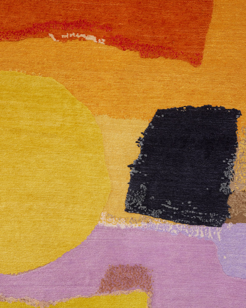Detail of Rhizomes 6 Pomme D'Or by Maison Rhizomes and Charlotte Culot showing textile surface