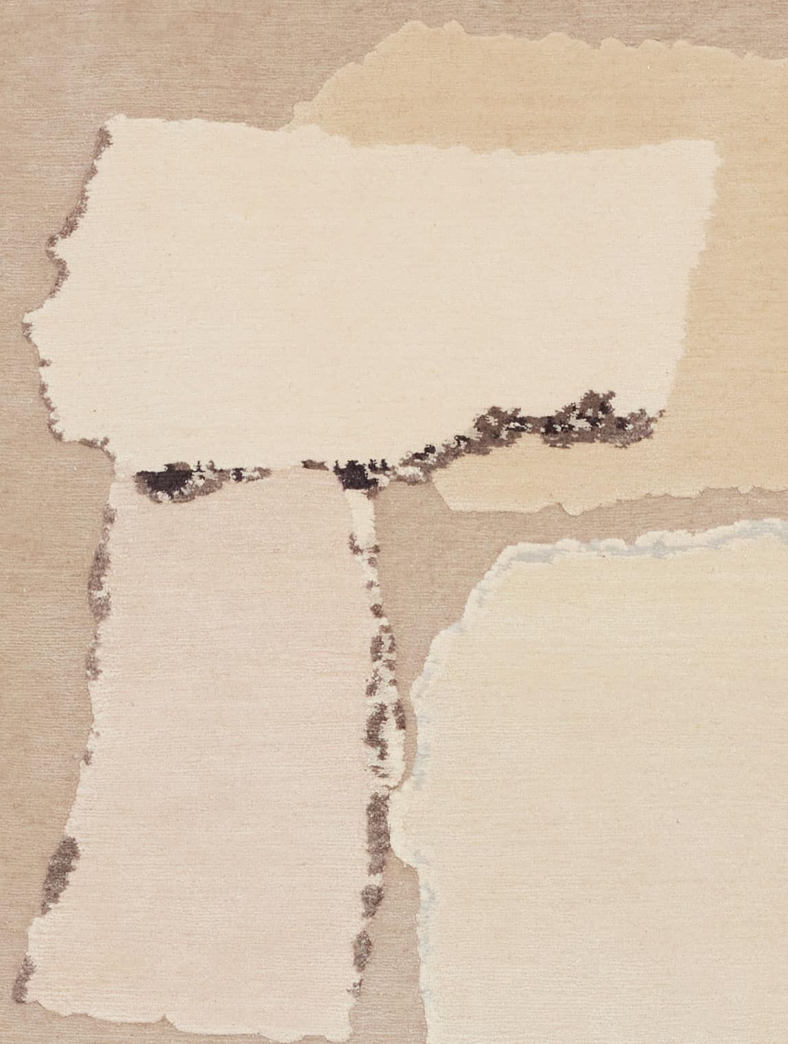 Detail of Rhizomes 1 White by Maison Rhizomes and Charlotte Culot showing textile surface