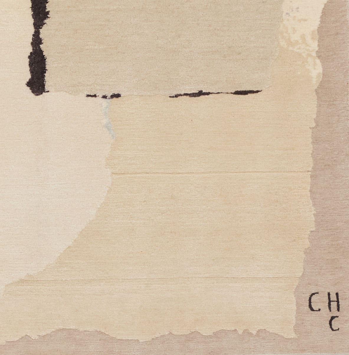 Detail of Rhizomes 1 White by Maison Rhizomes and Charlotte Culot showing textile surface