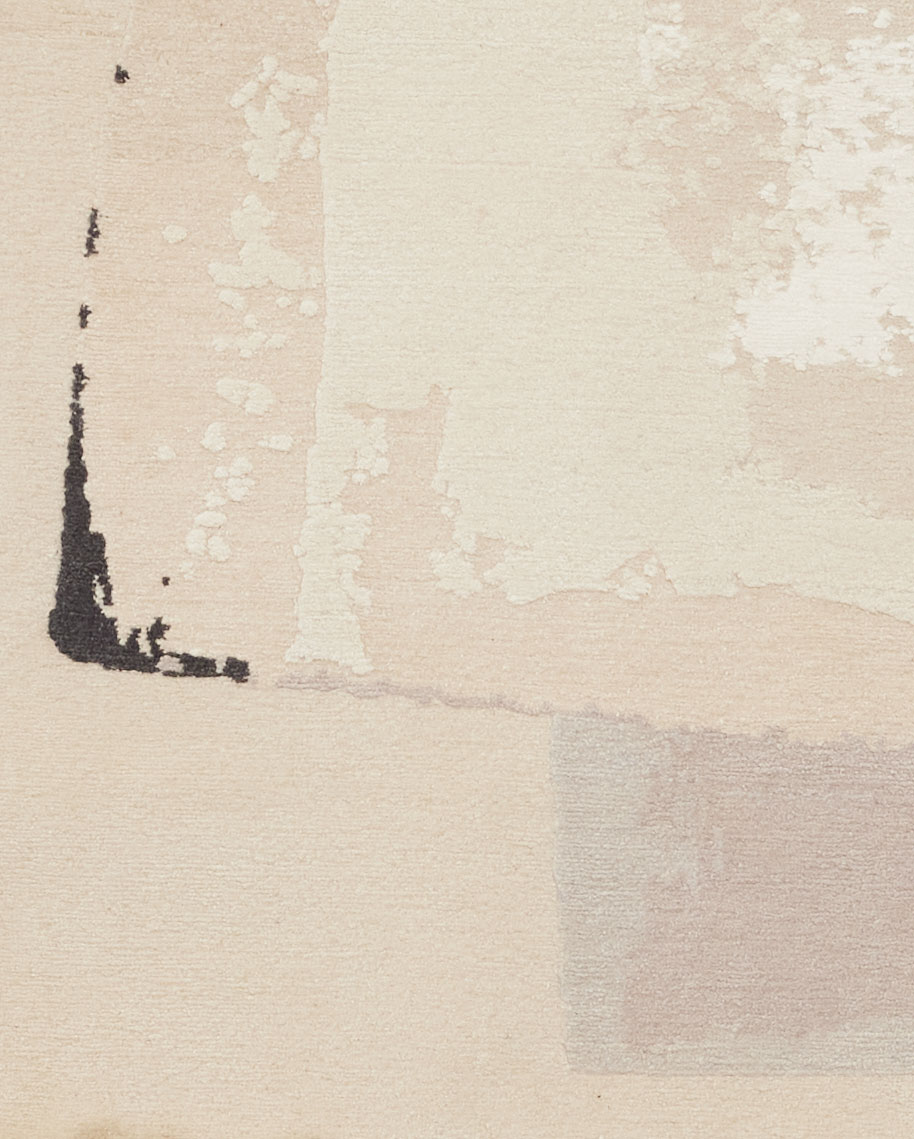 Detail of Rhizomes 3 White and Grey by Maison Rhizomes and Charlotte Culot showing textile surface