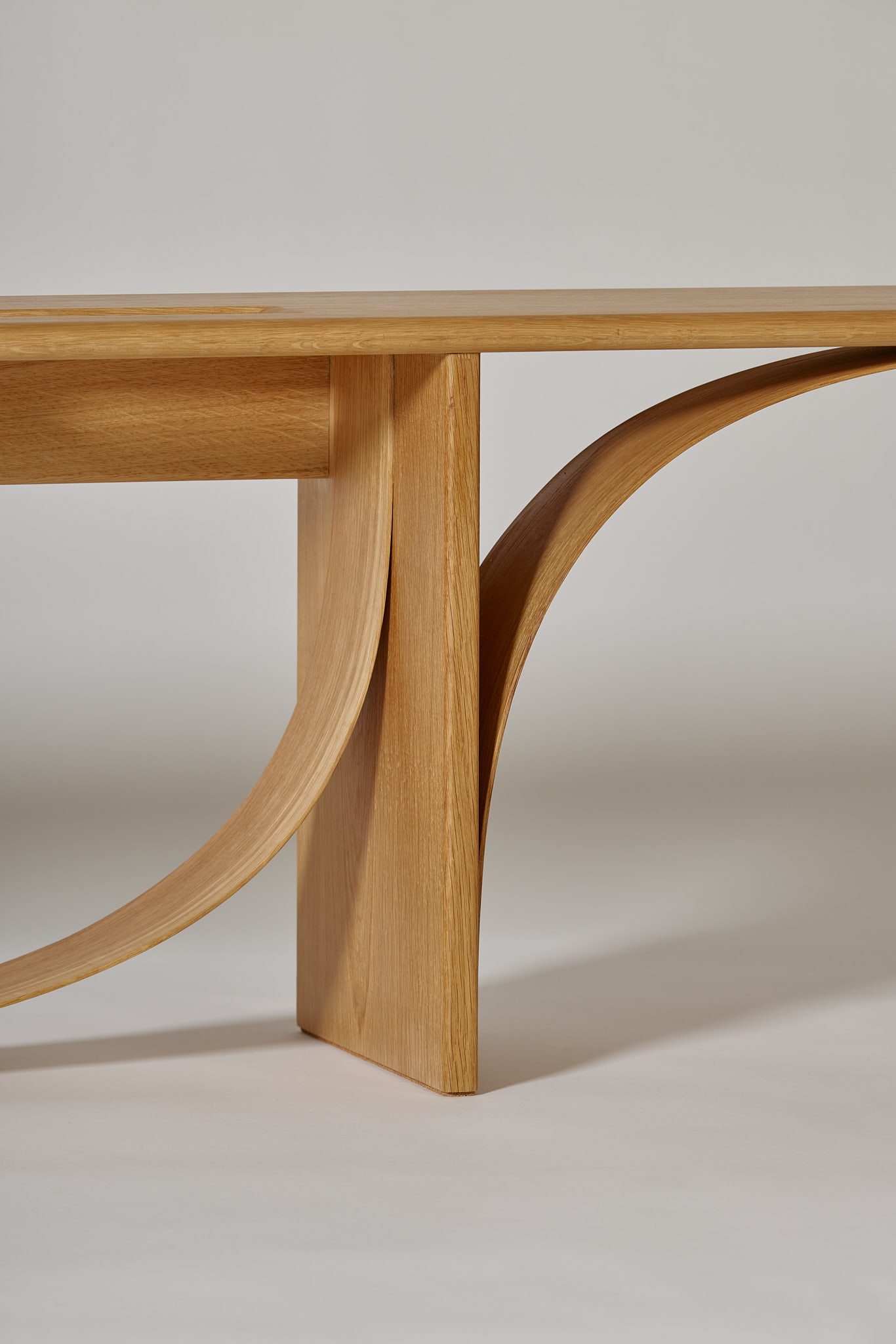 Detail of Bench by Sanghyeok Lee, oak 