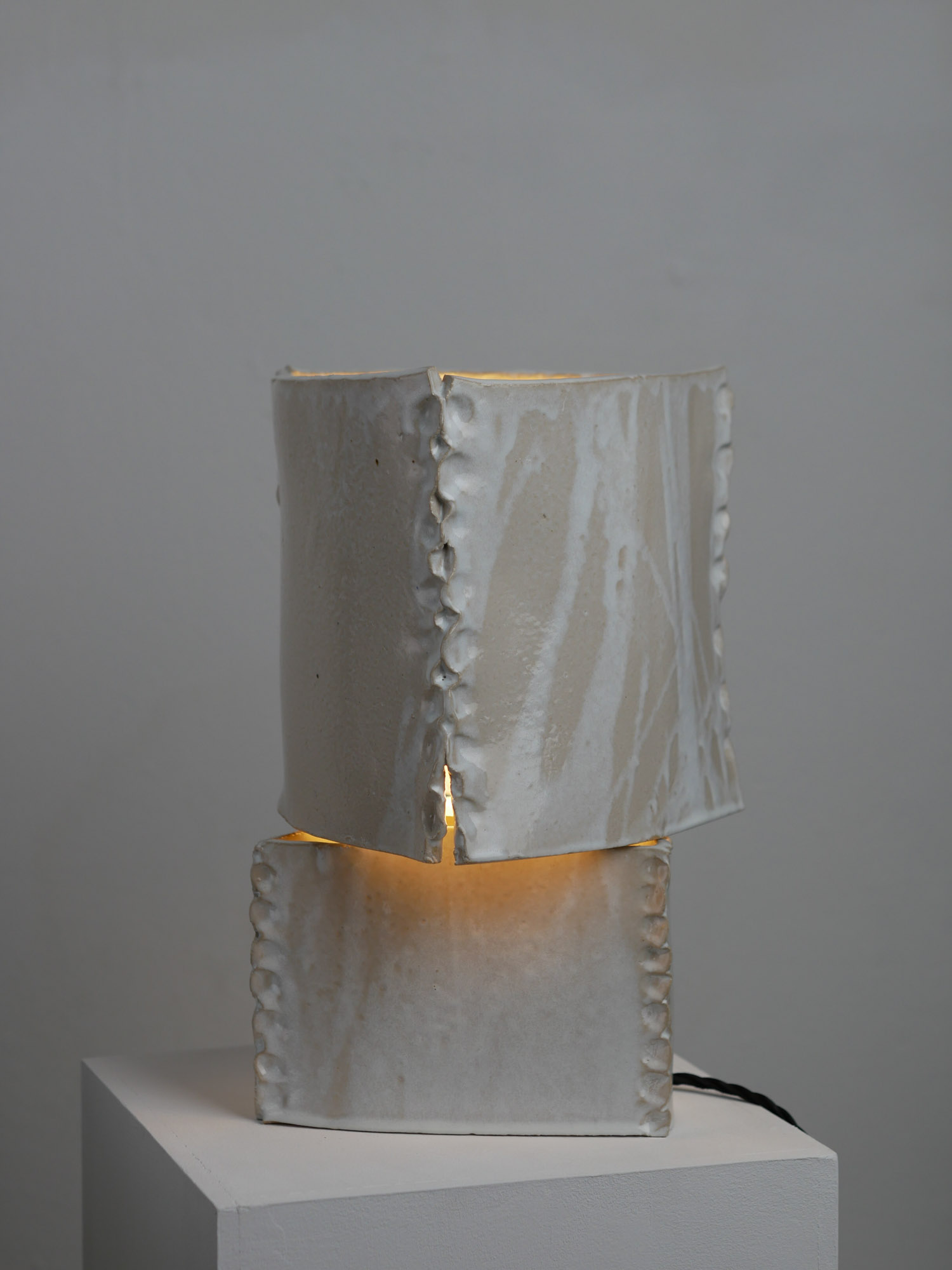 Table Lamp by hap ceramics, ceramic and stainless steel, 2023 