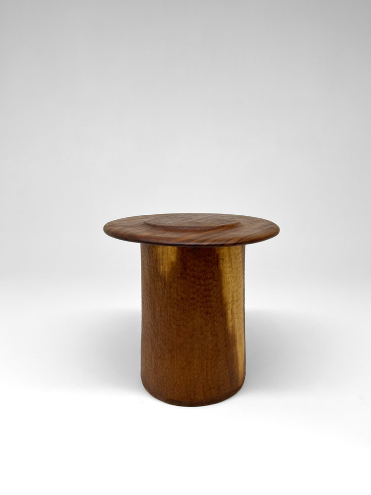 Cowboy Table by Camille Tan, solid teak wood 