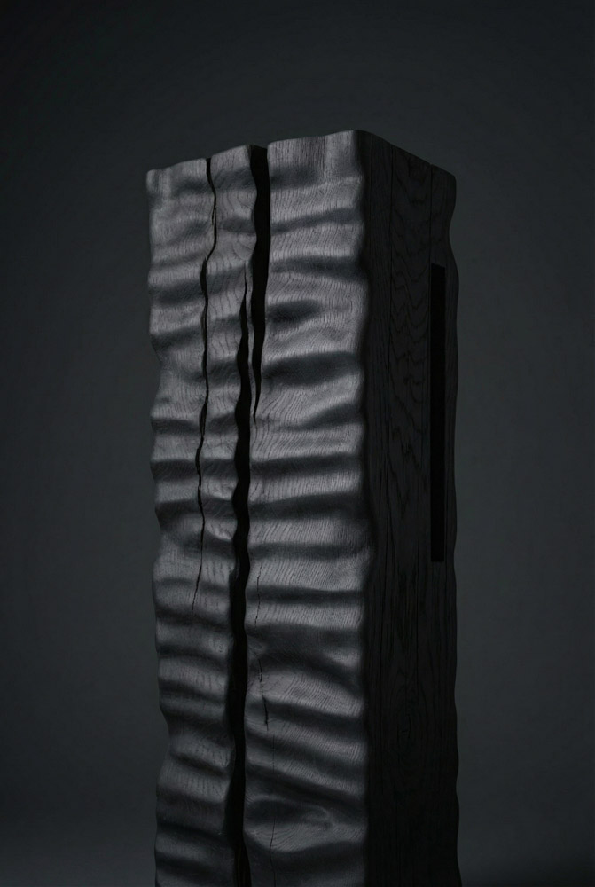 Monolith Library II by Camille Tan, ebonised oak 