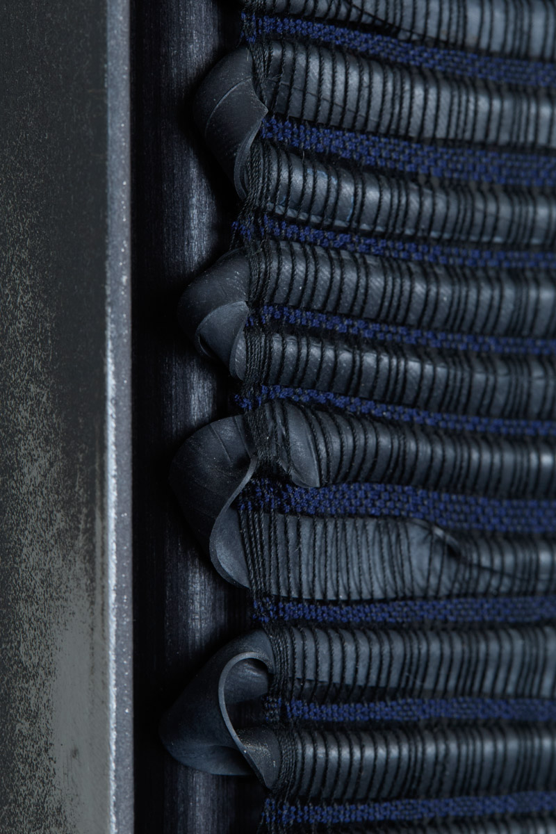 Detail of Passage by Studio Jumi showing surface texture and woven materials