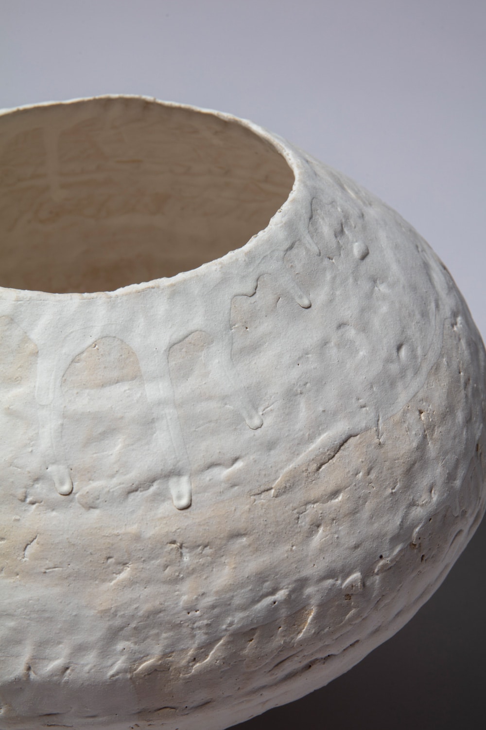 Detail of No. 26 23 by Boris Zbikowski, showing ceramic surface