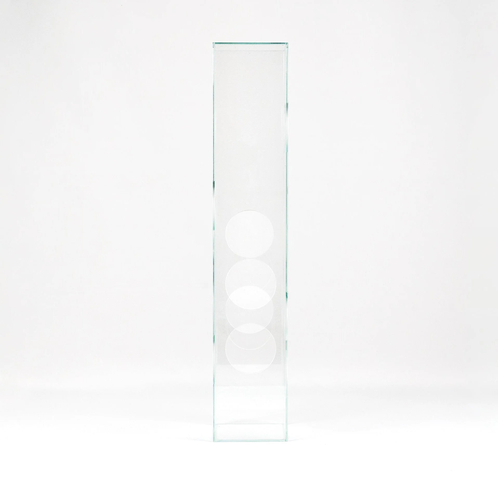 Tower Vase in glass by Gonzalez Haase 