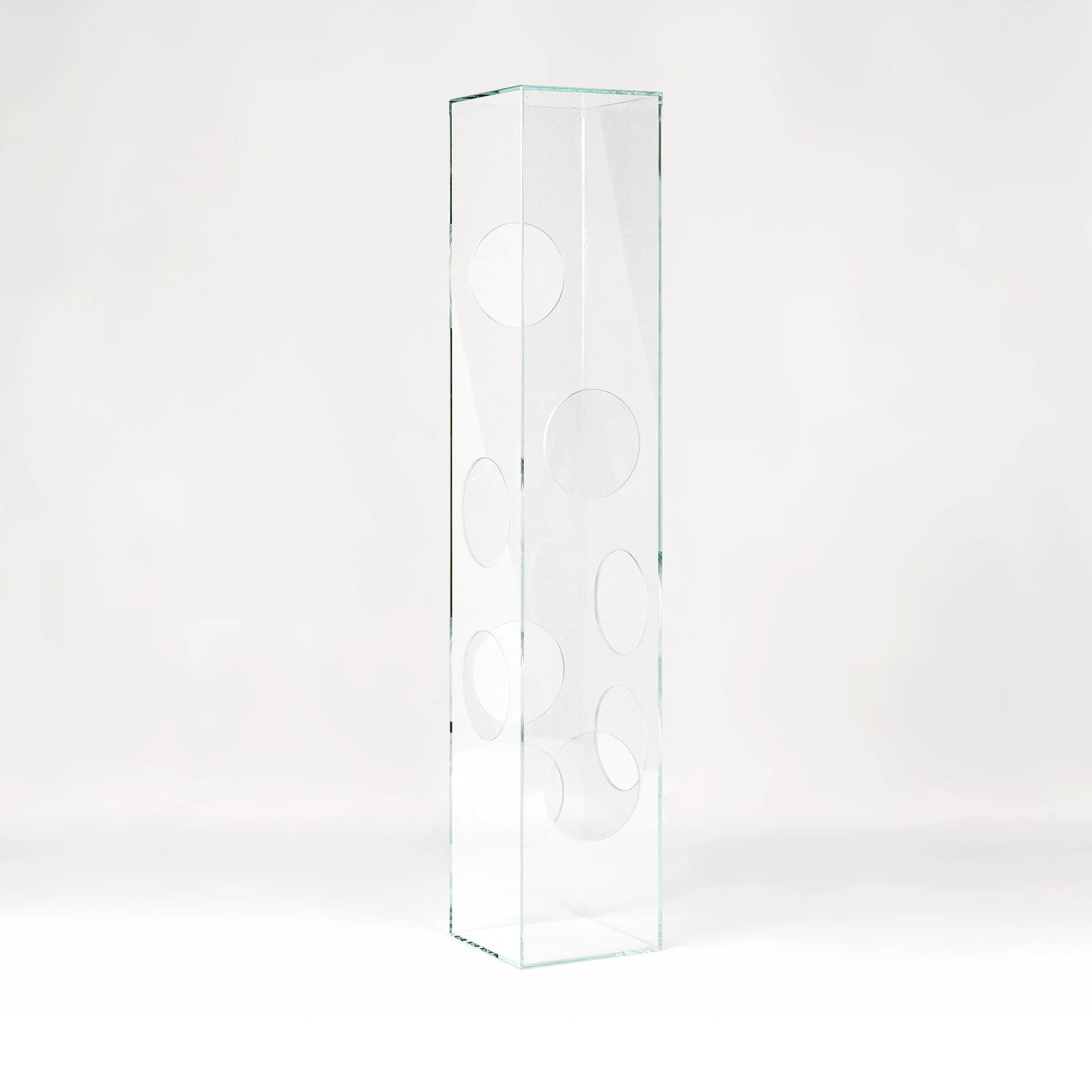 Tower Vase in glass by Gonzalez Haase 
