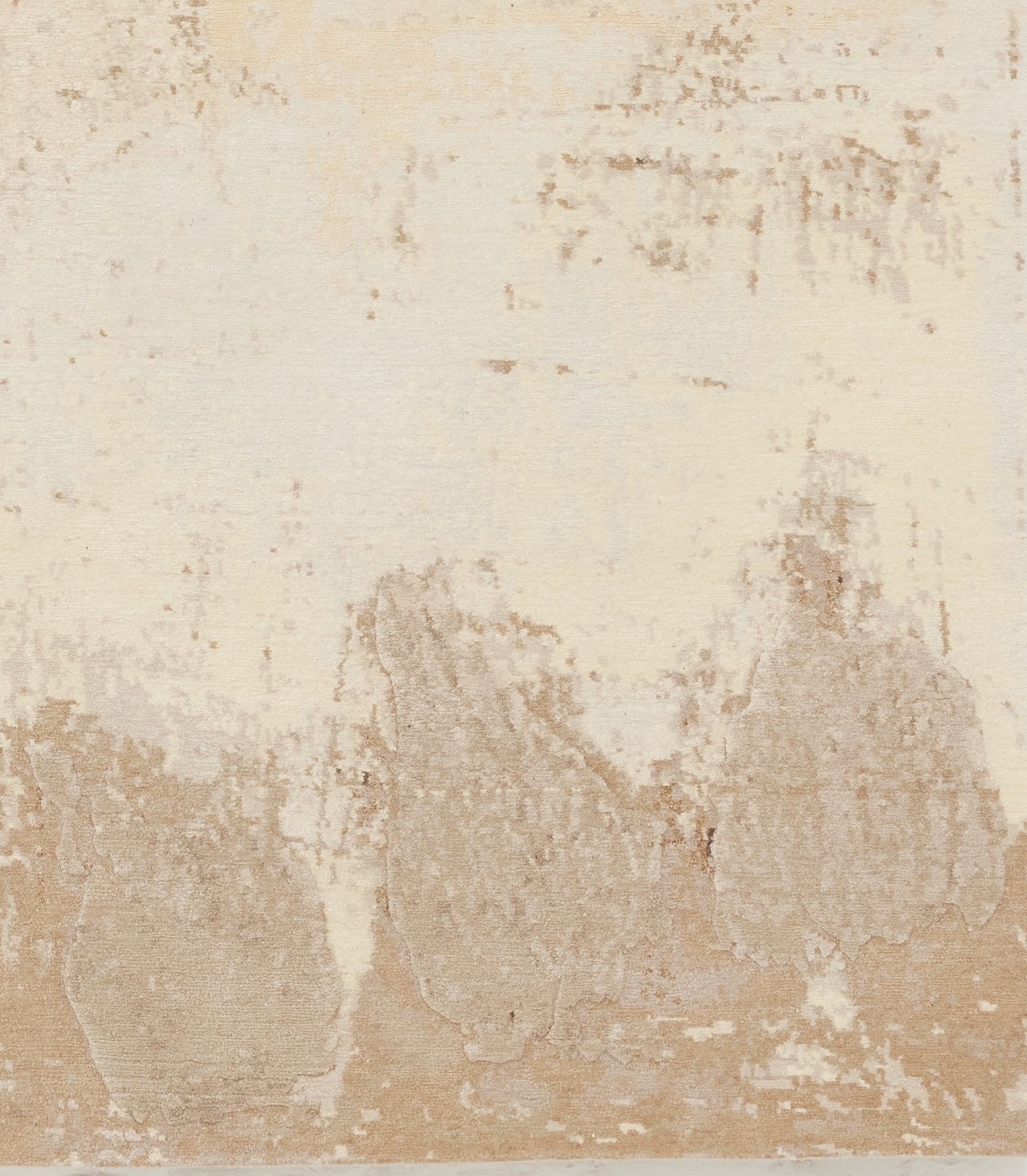 Detail showing the surface texture of Still Life from Maison Rhizomes, wool and silk, 2026 
