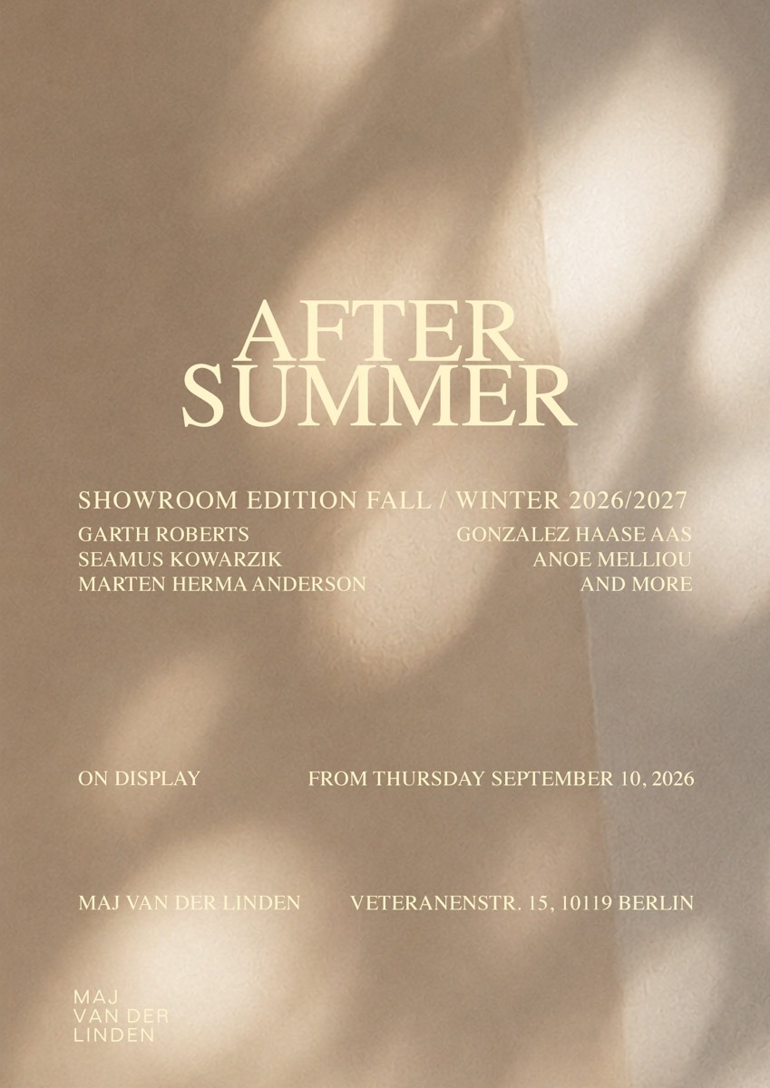 Poster for the exhibition AFTER SUMMER